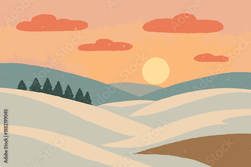 Icon no labels sunrise text over workstation colors winter cohesive negative clean