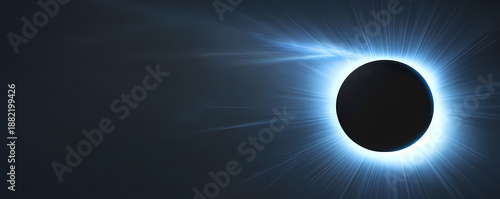 Eclipse Blue Wallpaper with Electric Light