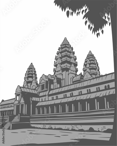 Angkor Wat Monumental View – Sacred Spiritual Architecture