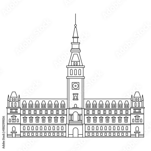 Hamburg town hall stroke