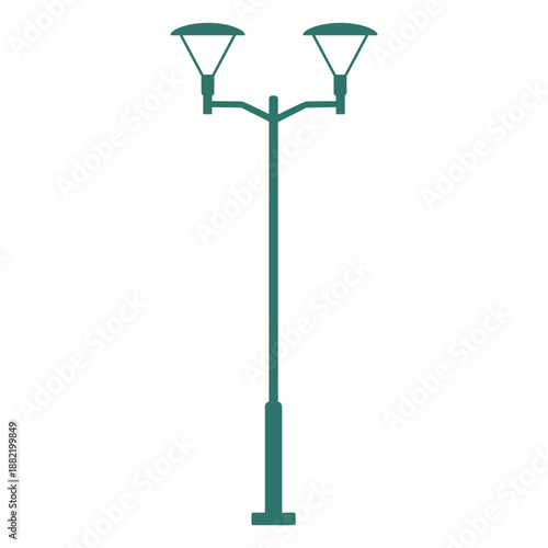 Double street lamp vintage