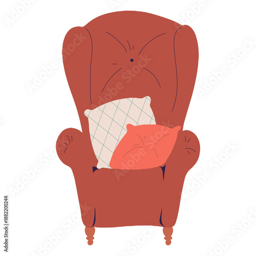 Single body chair illustration