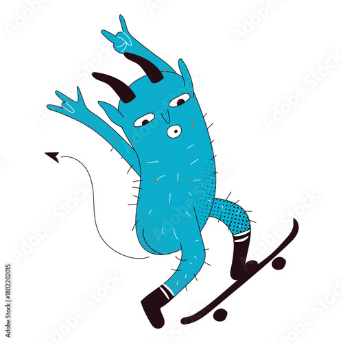 Devil skater creeature character
