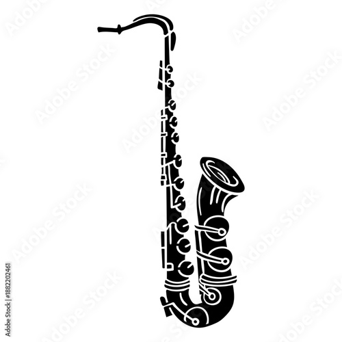 Alto saxophone instrument black