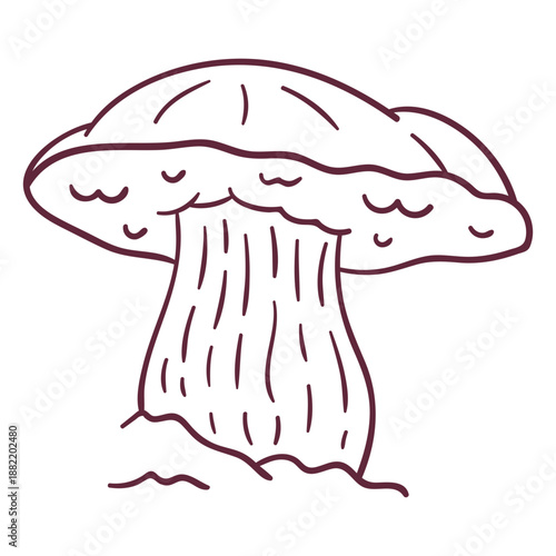 Fungus russula stroke