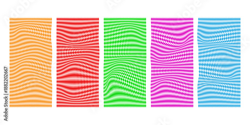 Set of diamond postcards in different colors for Oktoberfest.