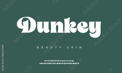 Dunkey Font A Bold Serif Typeface with Versatile Alternates and Ligatures”