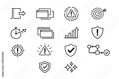 Sheet alert generation badge vector mark form stacked simple icon focus modal