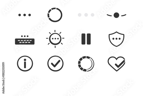 Loading simple waiting ring state mark generation icon image high assistive vector