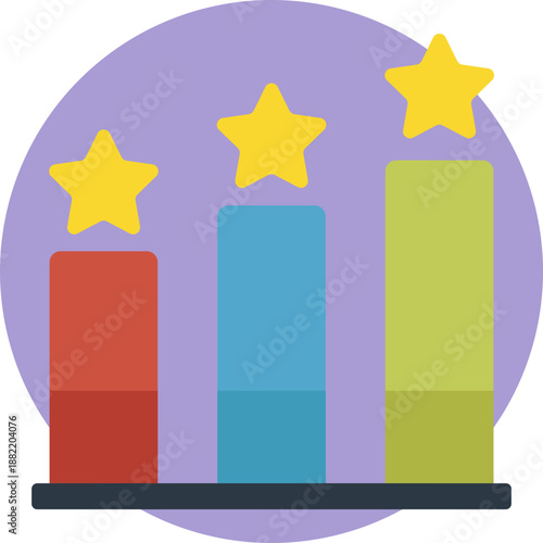 A podium with three levels, highlighting the top performers and symbolizing career achievement and recognition.