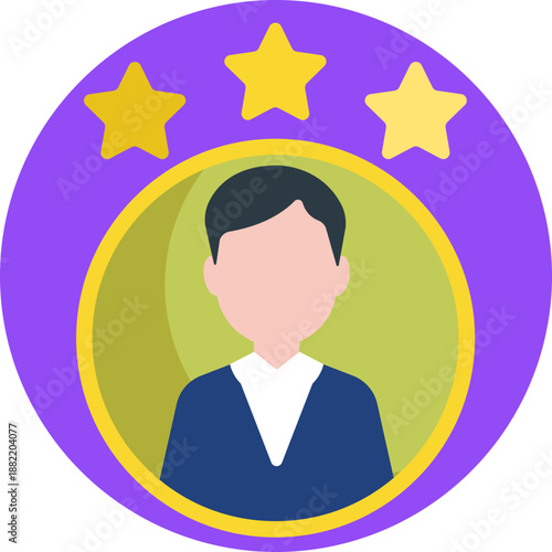 Represents performance evaluation – Indicates employee ratings, feedback, or assessment within career development.
