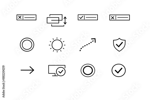 Indicator generation clarity selection cancel state simple vector marker safety icon image