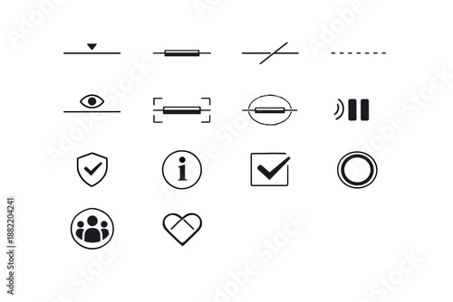 Cue mark image generation collapsed icon simple info contrast active vector highlight