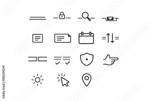 Vector field input textarea image generation icon label collapsed simple affordance search