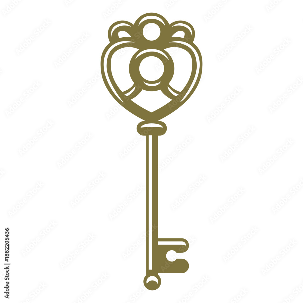 Obraz premium Antique delicate key