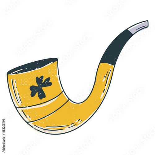 Irish smoking pipe doodle