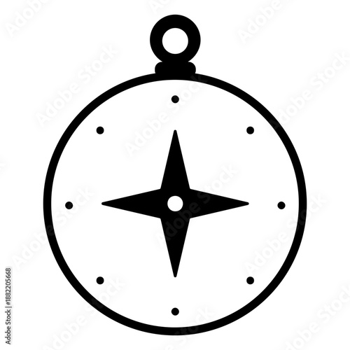 Navigation compass stroke