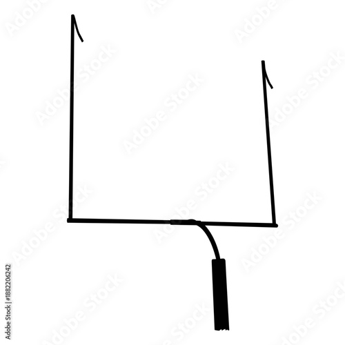 Football goal post stroke