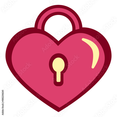 Heart lock flat