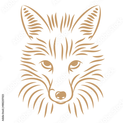 Fox head curve stroke