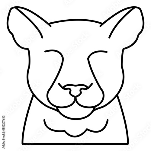 Wild cat animal stroke