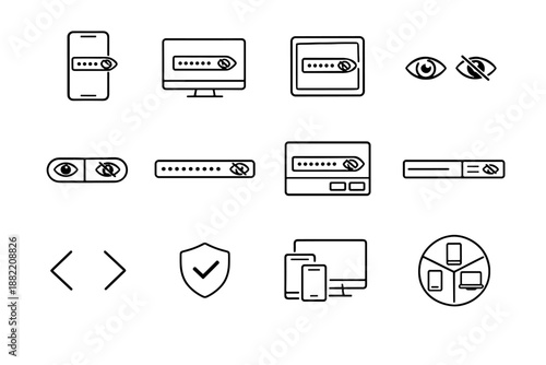 Icon inline password layout simple mobile entry generation brackets image field chip
