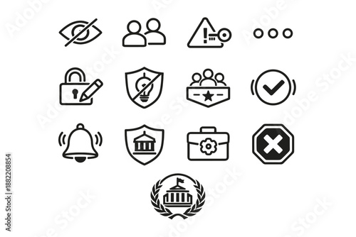 Success unavailable team badge simple generation credentials image shared coauthor lock vector