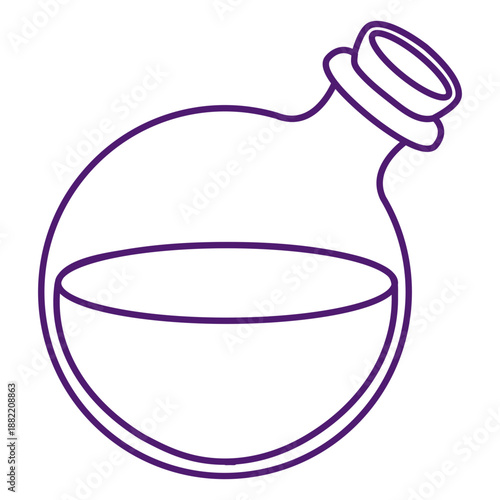 Magic potion round bottle