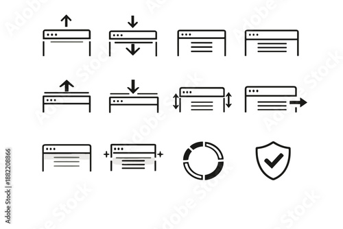 Generation ring icon simple header expanded compact vector hide state image opacity