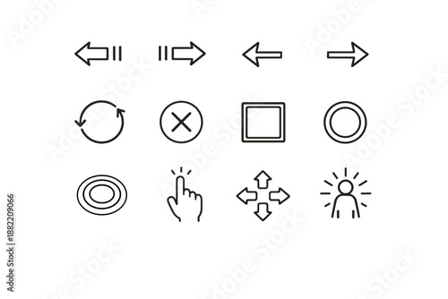 Tab tap halo icon jump cue image next vector focus generation simple