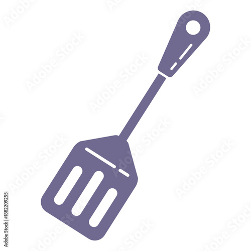Gray spatula cut out
