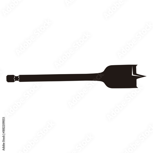 Spade drill bit cut out