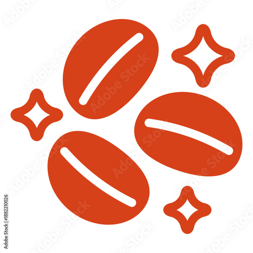 Coffee beans cut out