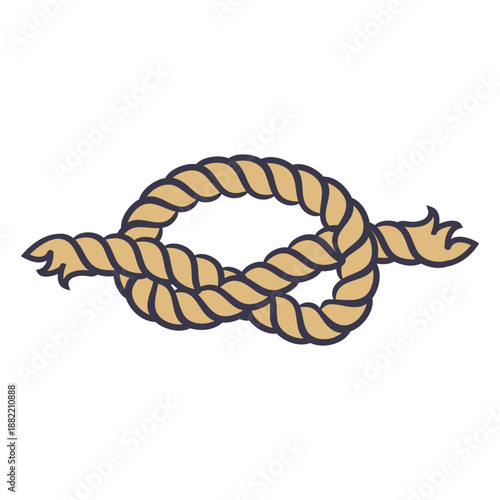 Simple knot color stroke