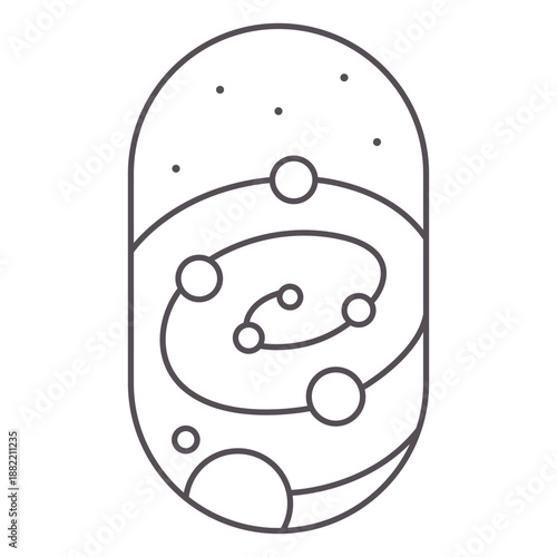 Milky way space stroke