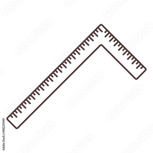 Square ruler tool stroke