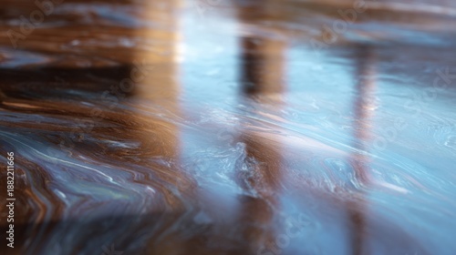 Wallpaper Mural Close-up of a body of water, with the surface reflecting the light. the water appears to be calm and still, with ripples visible on the surface. Torontodigital.ca