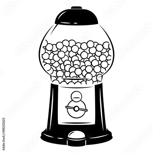 Bubblegum machine filled stroke