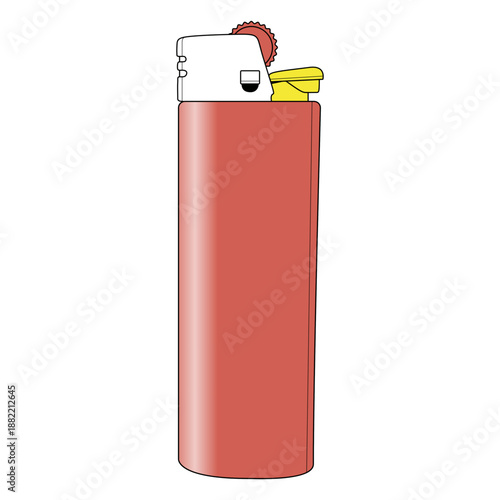 Simple semi flat lighter