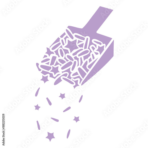 Sprinkles scoop cut out