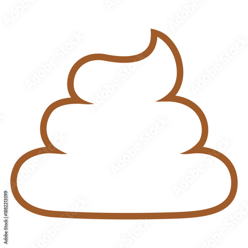 Simple poop thick stroke