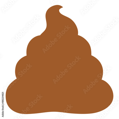 Simple poop emoji silhouette