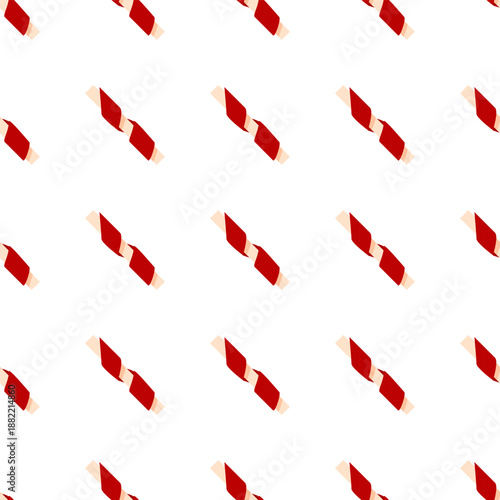 Seamless pattern of dog treats and bones on a white background