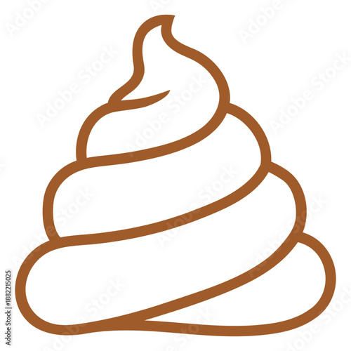 Simple poop stroke emoji