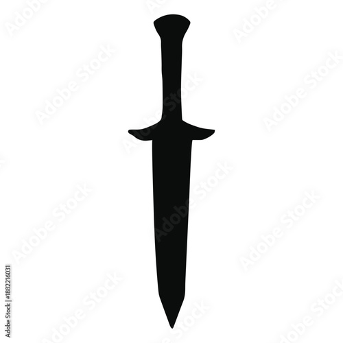 Short dagger silhouette
