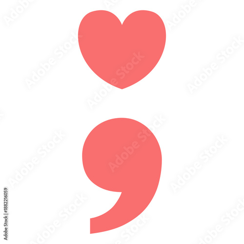 Heart semicolon