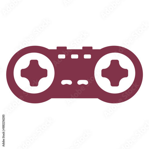 Gaming retro joystick filled stroke