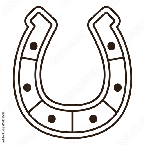 Horseshoe filled stroke