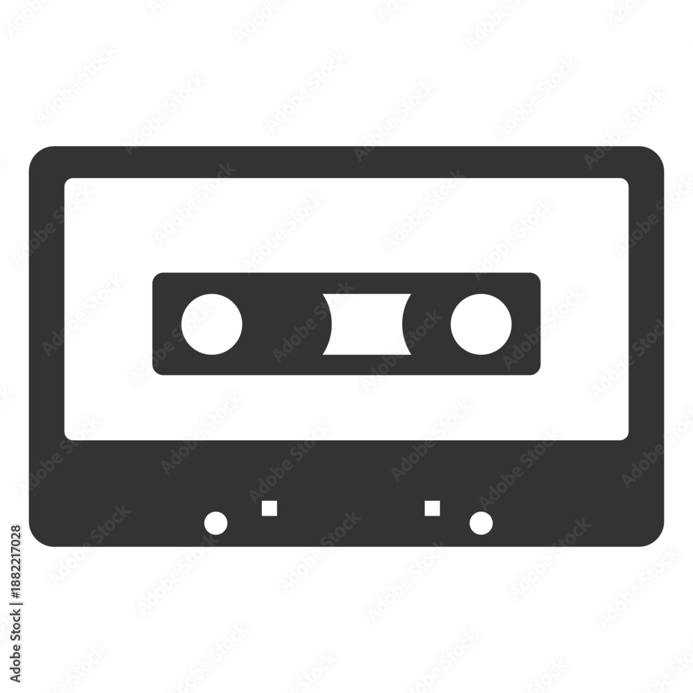 Obraz premium Old casette filled stroke