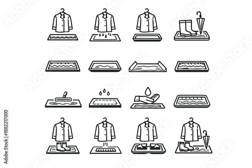 Drip layout simple under vector defined containment generation silhouette focus zone image
